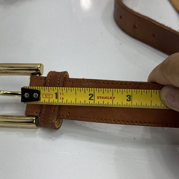 (H) VTG Express Compagnie Internationale beltmade of genuine camel leather, Sz M main image 6